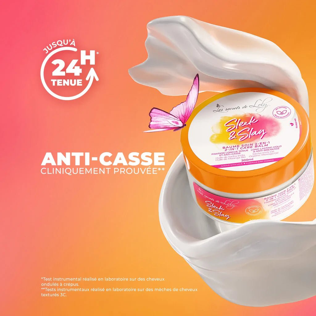 Les Secrets de Loly – Sleek & Slay Baume Fixant Anti - Casse - Colorful Black