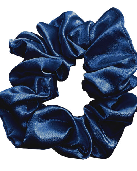 Colorful Black - Chouchou / Scrunchie en satin - Taille maxi (à l'unité)