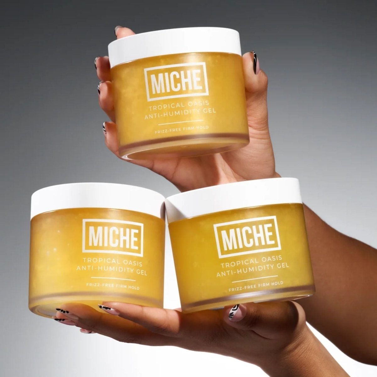 Miche Beauty • ANTI-HUMIDITY GEL • Tropical Oasis x 3 - Colorful Black