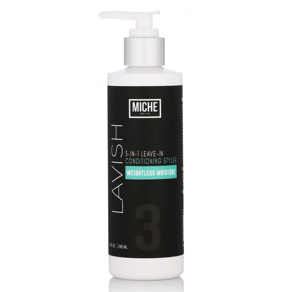 Leave-in Miche Beauty : hydrate, adoucit et démêle sans alourdir. Base idéale avant coiffage, pour des boucles souples, brillantes et définies.