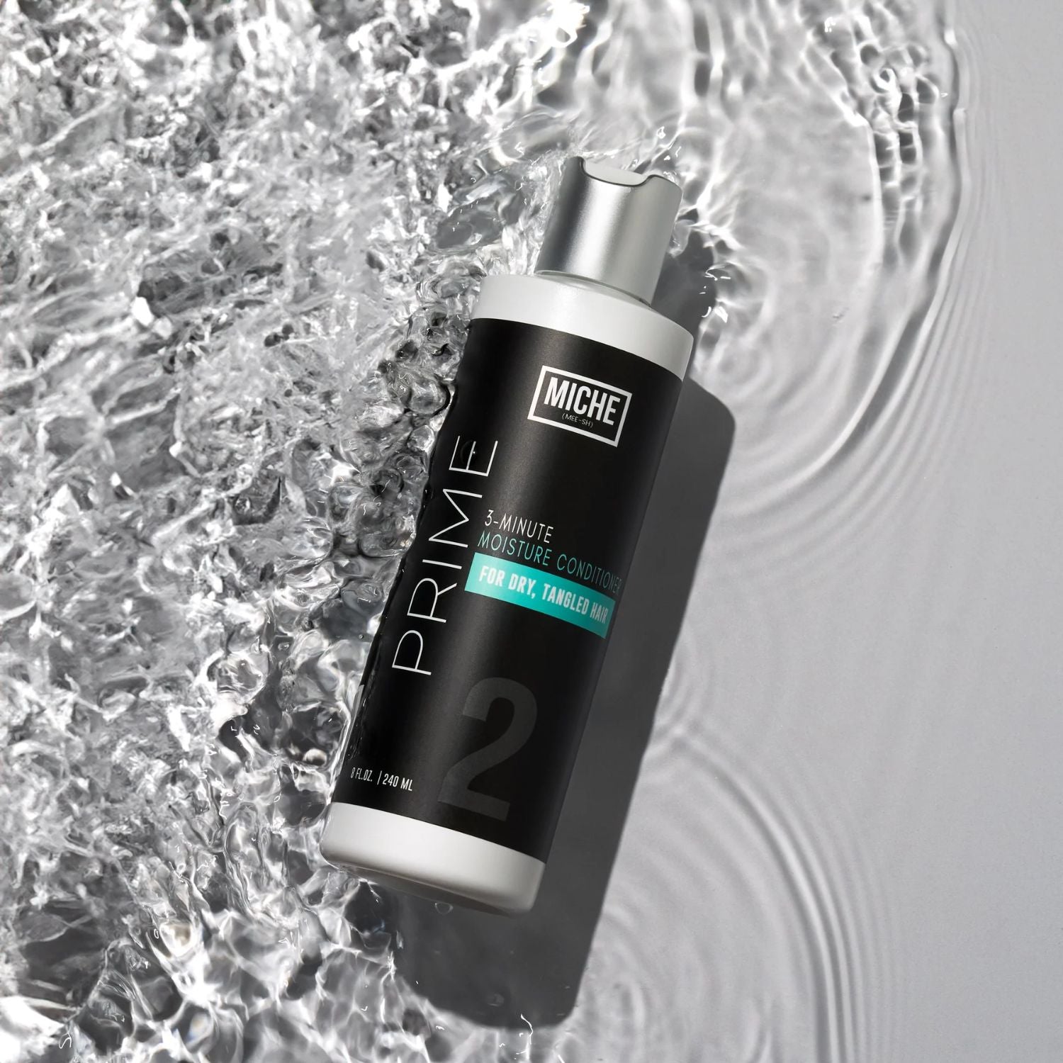 Après-shampoing express Miche Beauty : hydrate et démêle en 3 minutes. Cheveux doux, souples et brillants sans alourdir, idéal pour les routines rapides.