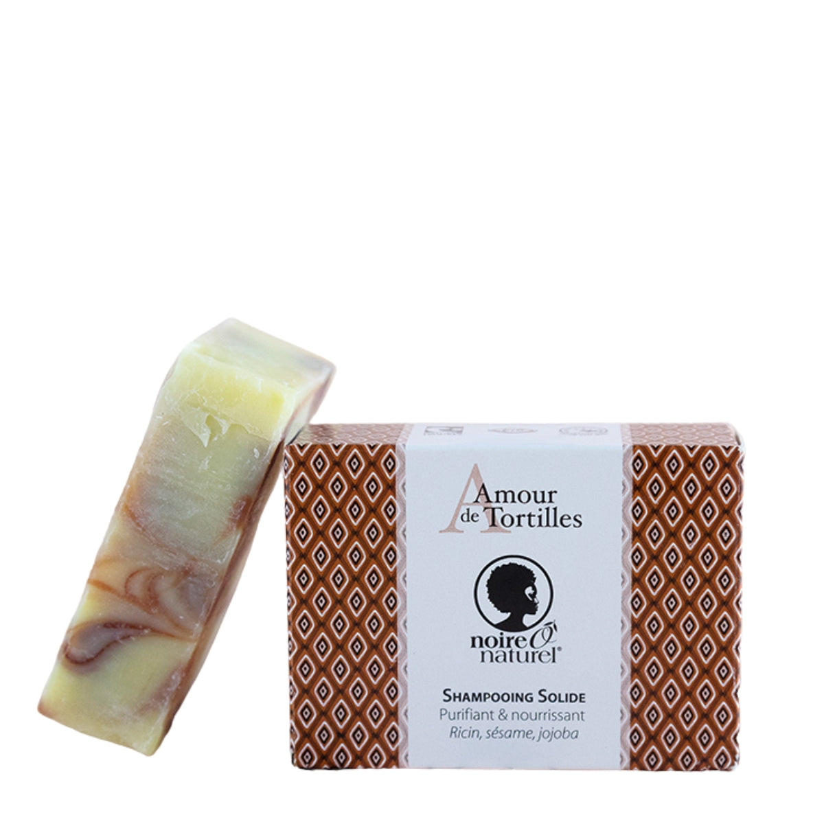Très pratique et écologique, le savon pour cheveux Amour de Tortilles de Noire Ô Naturel est un shampoing saponifié à froid à base d'ingrédients naturels et bio. 