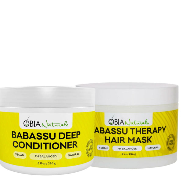 Ce pack Obia comprend le masque hydratant et le masque réparateur. Combinaison idéale pour prendre soin de vos cheveux en alternant entre hydratation et protéines.