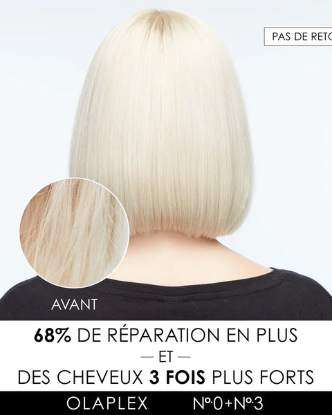 Olaplex n°0 agit en synergie avec le célèbre Olaplex nº3 Hair Perfector, amplifiant son efficacité pour des cheveux visiblement plus forts, réparés et protégés.