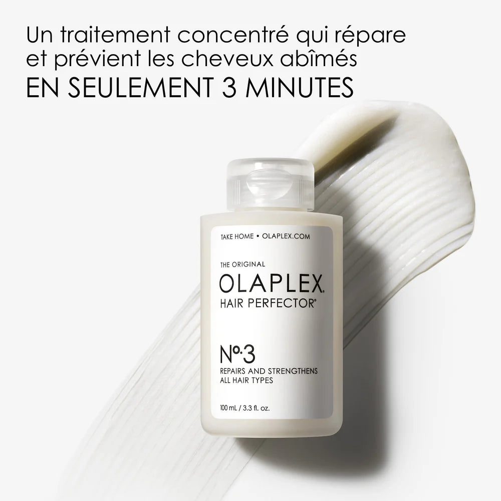 Ce soin intensif agit en profondeur pour restaurer et renforcer la fibre capillaire. Utilisable seul ou combiné à Olaplex n°0 pour des résultats professionnels.