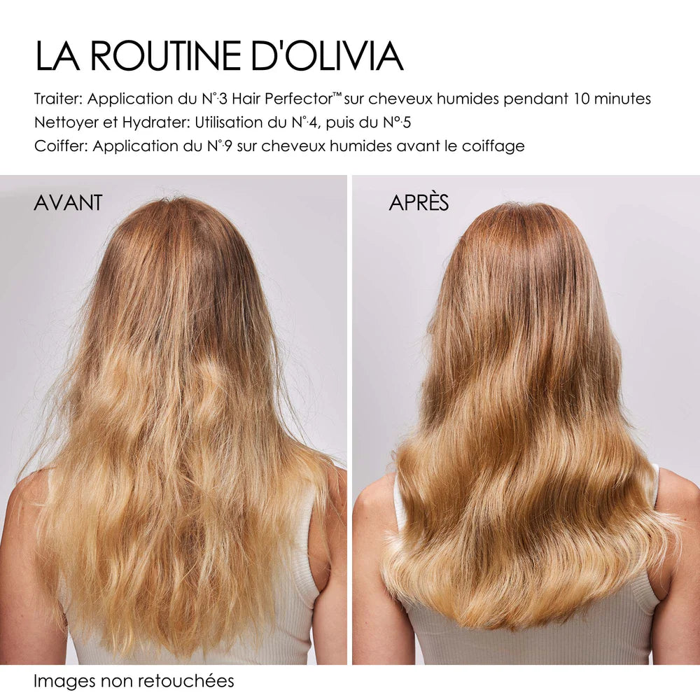 Ce soin intensif agit en profondeur pour restaurer et renforcer la fibre capillaire. Utilisable seul ou combiné à Olaplex n°0 pour des résultats professionnels.