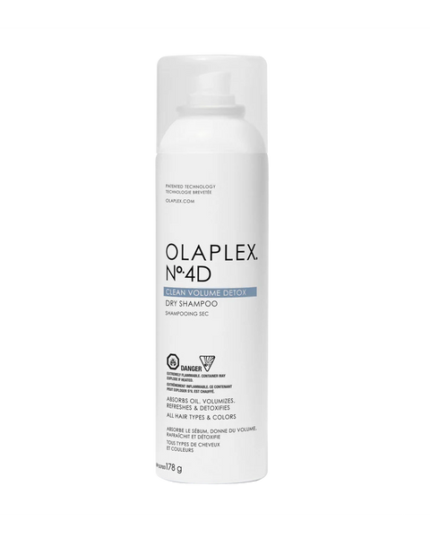 Le shampoing sec Volume Detox Olaplex purifie le cuir chevelu tout en apportant légèreté & volume. Laisse les cheveux frais et propres comme après un shampooing