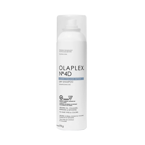 Le shampoing sec Volume Detox Olaplex purifie le cuir chevelu tout en apportant légèreté & volume. Laisse les cheveux frais et propres comme après un shampooing