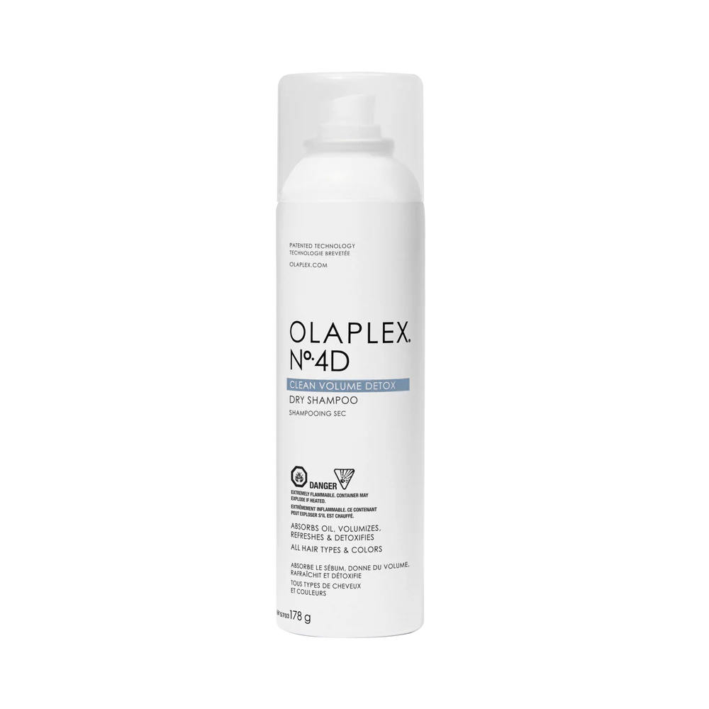 Le shampoing sec Volume Detox Olaplex purifie le cuir chevelu tout en apportant légèreté & volume. Laisse les cheveux frais et propres comme après un shampooing