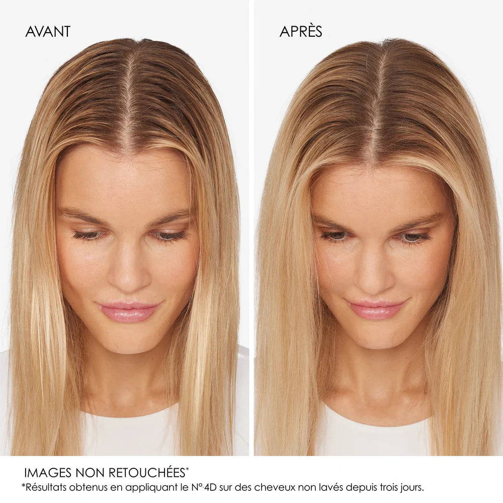 Le shampoing sec Volume Detox Olaplex purifie le cuir chevelu tout en apportant légèreté & volume. Laisse les cheveux frais et propres comme après un shampooing