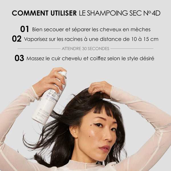 Le shampoing sec Volume Detox Olaplex purifie le cuir chevelu tout en apportant légèreté & volume. Laisse les cheveux frais et propres comme après un shampooing