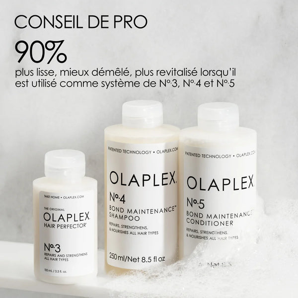 Nº5 Bond Maintenance Conditioner est l'après-shampoing nourrissant ultra-concentré de la gamme Olaplex. Enrichi de la technologie brevetée Olaplex Bond Building