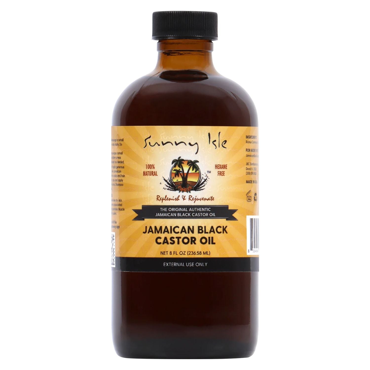 Aceite de ricino negro de Jamaica - Sunny Isle Aceite de ricino negro de Jamaica (aceite de carapato) - Versión clásica