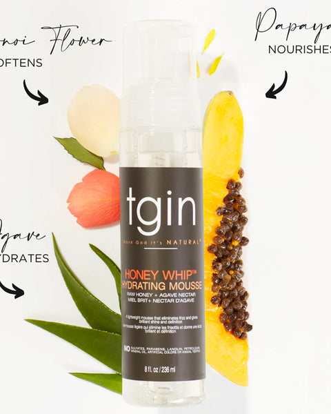 La mousse coiffante Honey Whip Hydrating Mousse de TGIN est idéale pour vos cheveux bouclés Dites adieu aux mousses qui laissent les cheveux secs et cartonnés. 