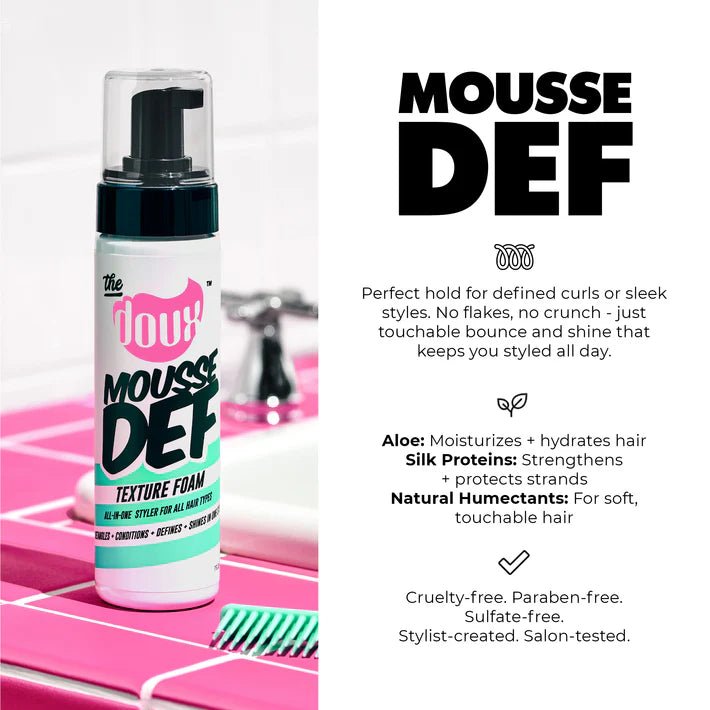 The Doux - Mousse Def Texture Foam (mousse coiffante) - Colorful Black