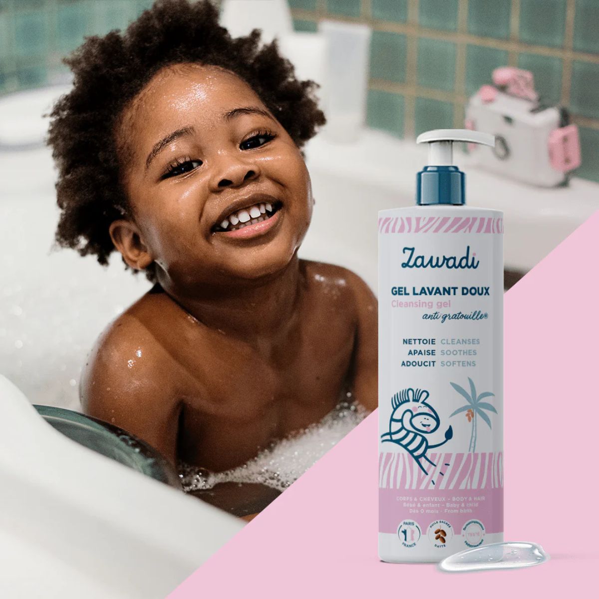 Zawadi • Gel Lavant Doux (nettoyant corps et cheveux Anti-Gratouille®) - Colorful Black