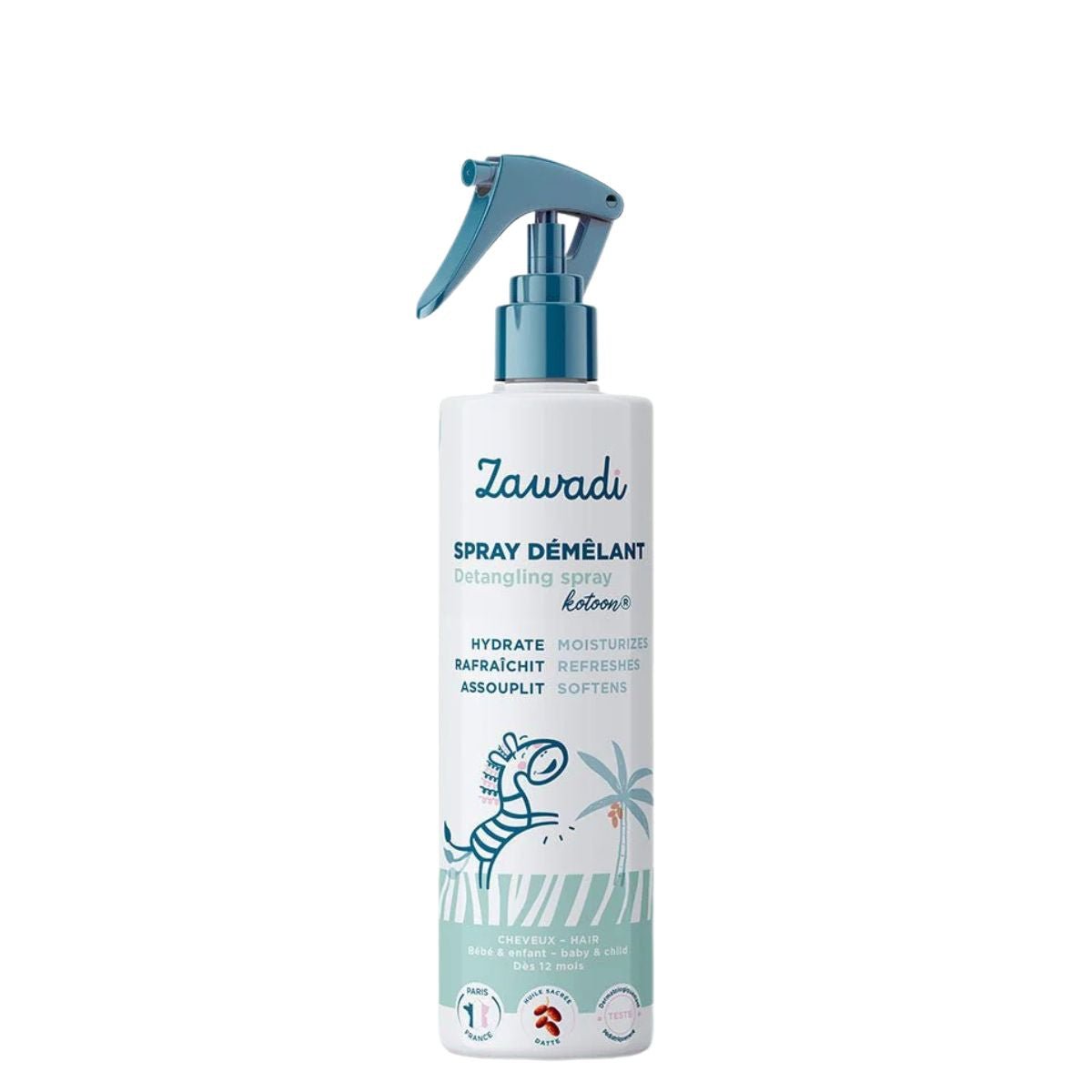 Zawadi • Spray Démêlant (soin hydratant Kotoon® pour cheveux texturés) - Colorful Black