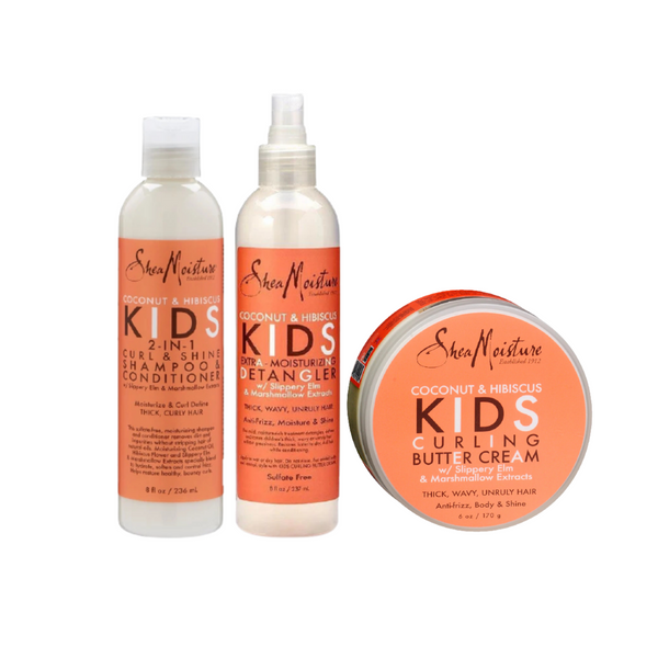 Shea Moisture Kids - PACK Wash & Go - 3 produits