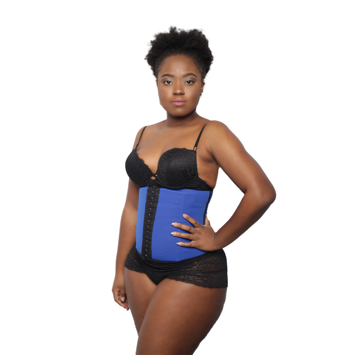 Colorful Black - Slimming Girdle - Short Waist Belt (4011)