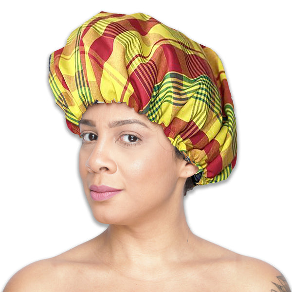 O³ Bonnet Satin Cheveux Nuit Afro, Lot de 2 Bonnets de Satin 1 noir et 1  gris, Large avec élastique, Bonnet Cheveux Nuit