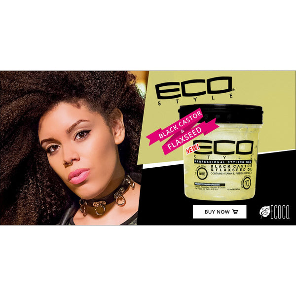Eco Styler - Castor Negro y Linaza (gel activador de rizos)