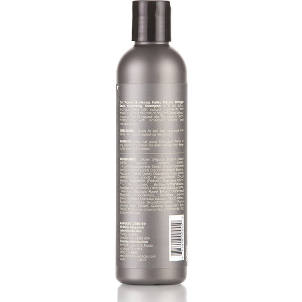 Design Essentials - Oat Protein & Henna Deep Cleansing Shampoo (Shampoing protéiné)