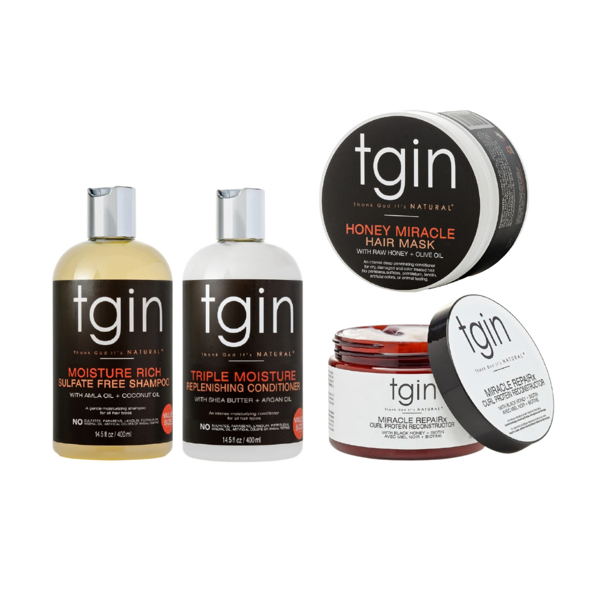 TGIN - PACK Wash Day Intégral - 4 produits
