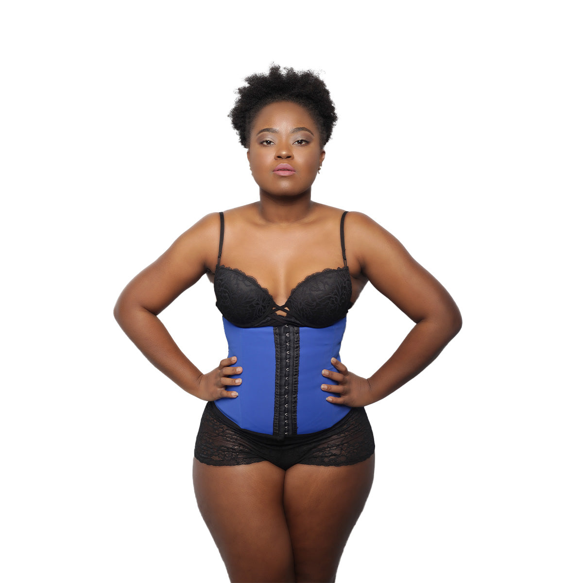 Colorful Black - Slimming Girdle - Short Waist Belt (4011)