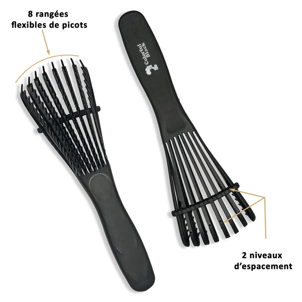 Colorful Black - Flexible Detangling Brush - Black Goddess (black)