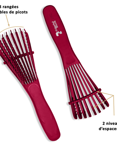 Colorful Black - Brosse Démêlante Flexible - Pink Princess (rose)