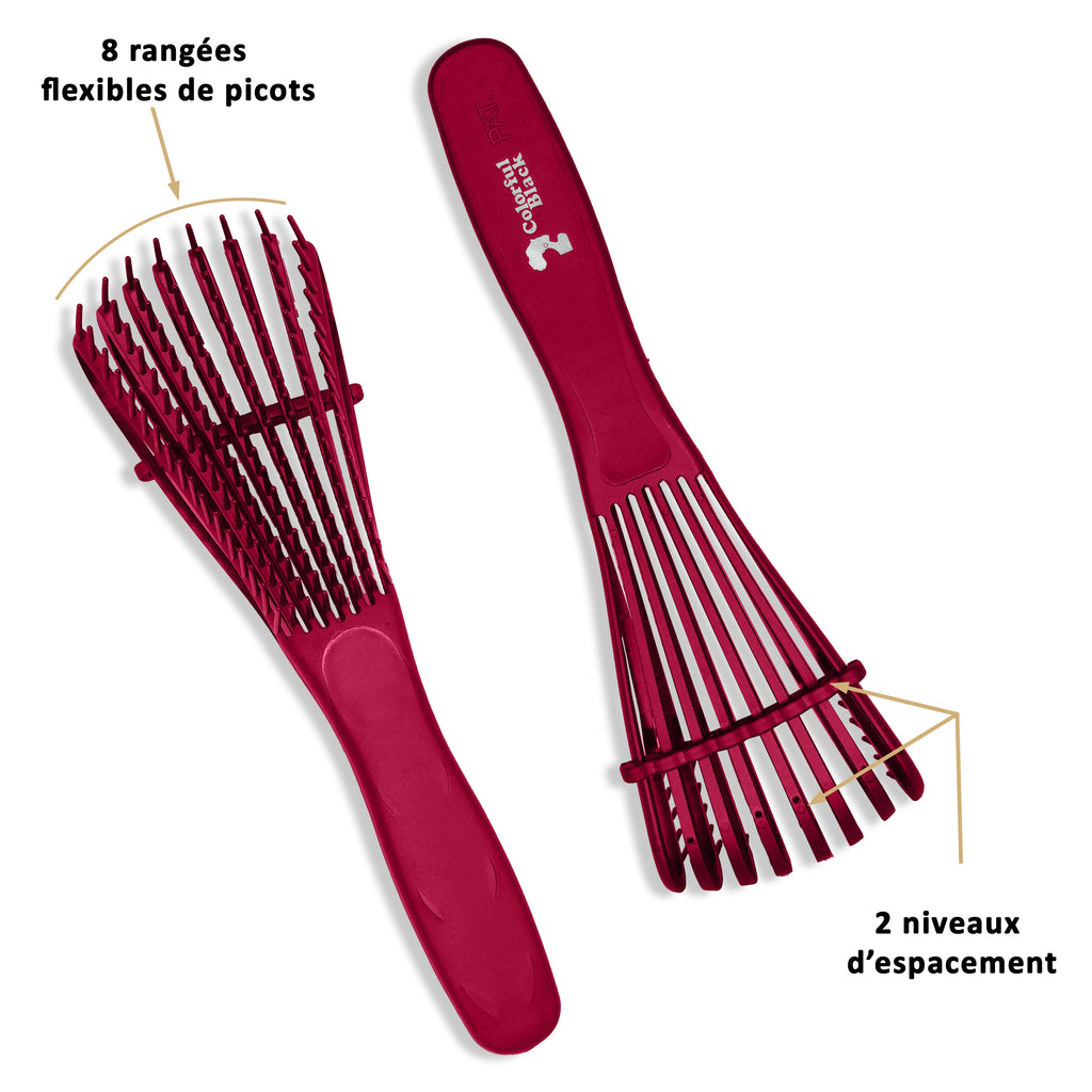 Colorful Black - Brosse Démêlante Flexible - Pink Princess (rose)