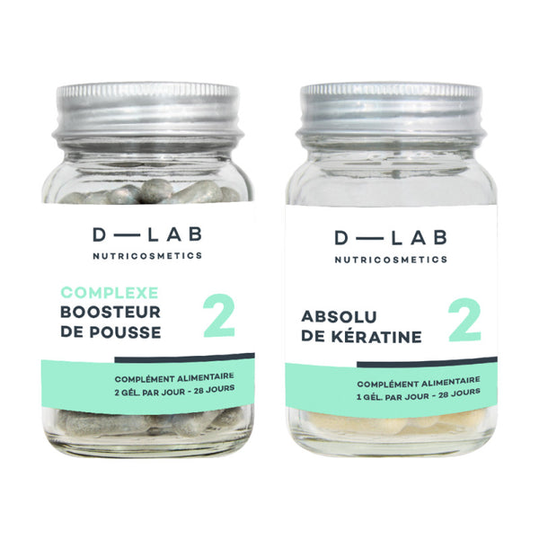 D-Lab - Complément alimentaire - Pack duo expertise capillaire - 1 mois
