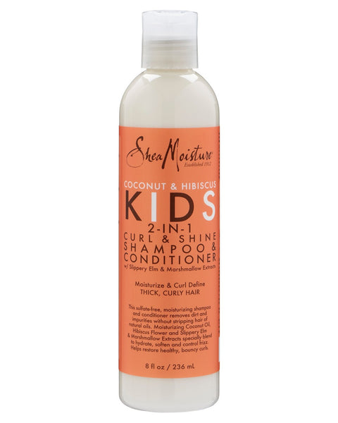 Shea Moisture - Coconut & Hibiscus Kids - 2 in 1 Curl & Shine Shampoo & Conditioner
