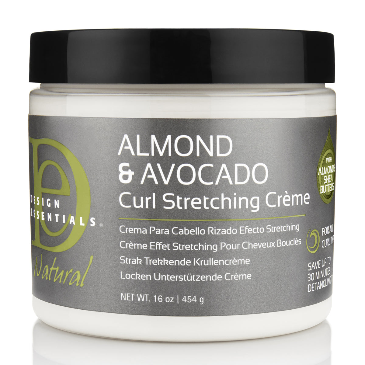 Design Essentials - Almond & Avocado Curl Stretching Cream (Crème coiffante)