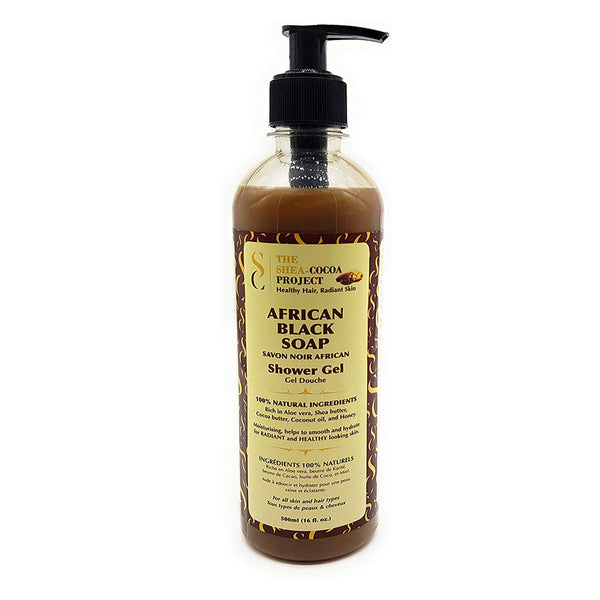 Shea Cocoa Project - African Black Soap (Gel douche au savon noir) - 500 ml