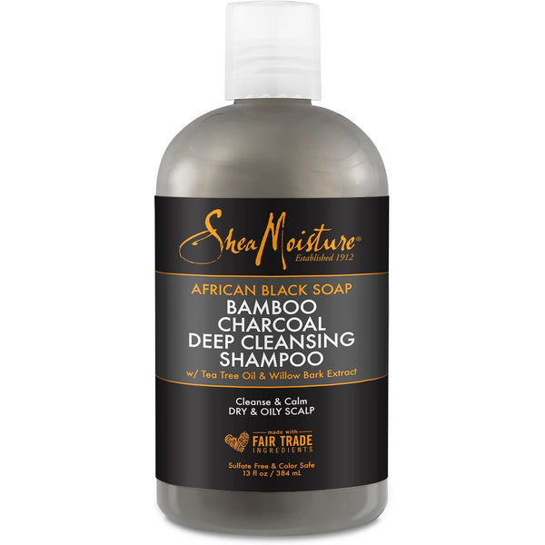Shea Moisture - Black Soap Bamboo Charcoal Deep Cleansing Shampoo (Champú)