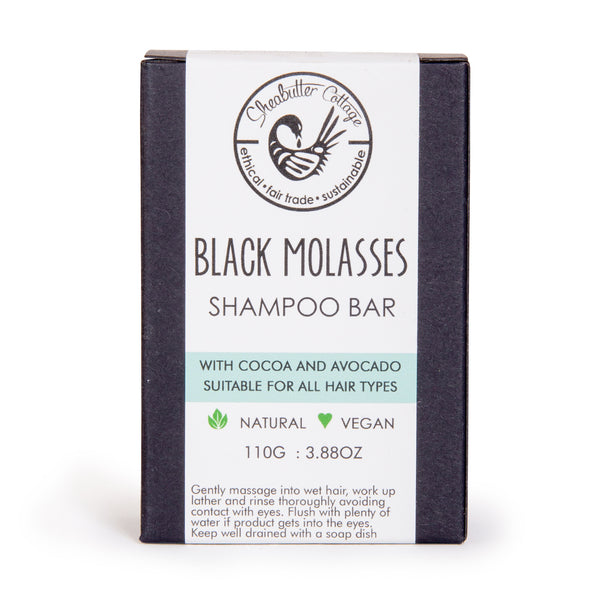 SheaButter Cottage - Black Molasses Solid Shampoo (110g)
