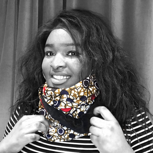 Colorful Black - Snood de doble vuelta - Wax & Fur (Planets)