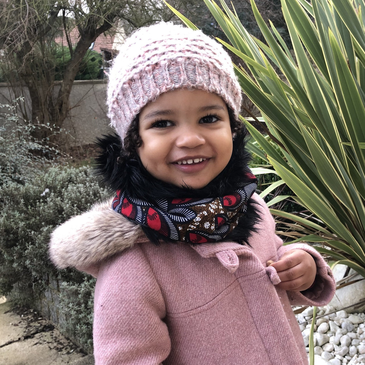 Colorido negro - Snood - Cera y piel - Talla infantil