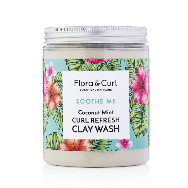 Flora & Curl - Soothe Me - Coconut Mint Curl Refresh Clay Wash (Argile purifiante)