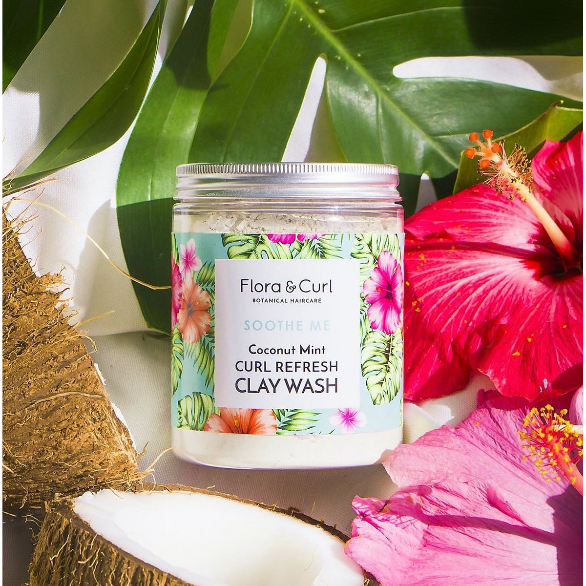 Flora & Curl - Coconut Mint Curl Refresh Clay Wash (Argile purifiante)