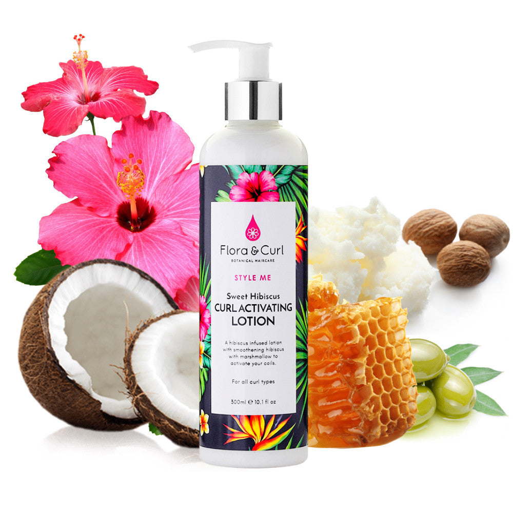 Flora & Curl - Sweet Hibiscus Curl Activating Lotion (Lotion coiffante hydratante)