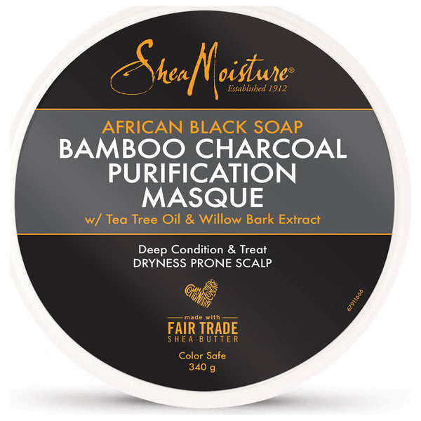 Shea Moisture - Black Soap Bamboo Charcoal Purification Masque (Masque purificateur)