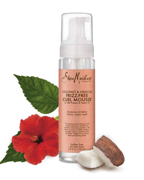Shea Moisture - Coconut Hibiscus Frizz-Free Curl Mousse (Espuma hidratante)