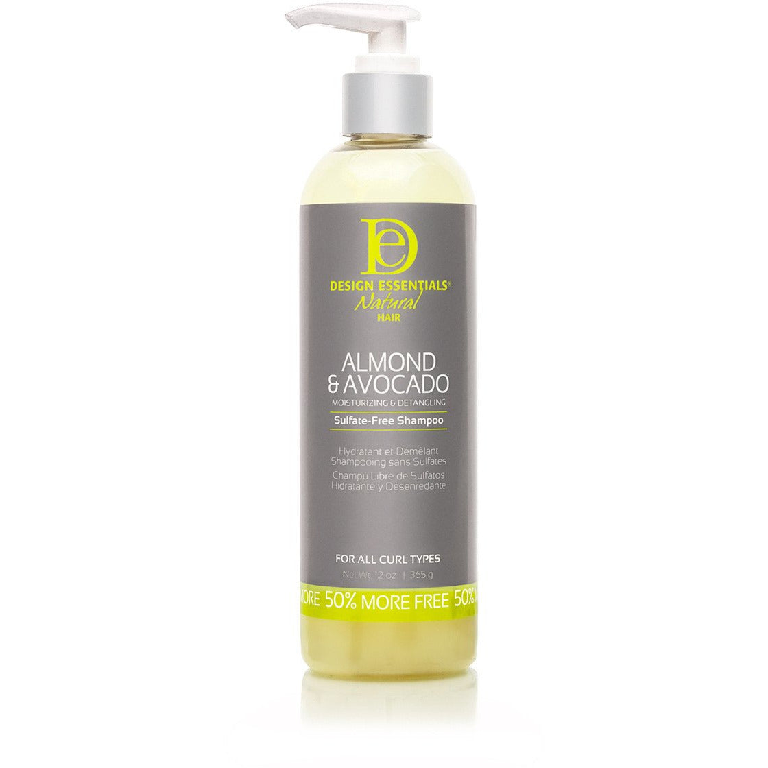 Design Essentials Natural - Almond & Avocado Moisturizing & Detangling Shampoo