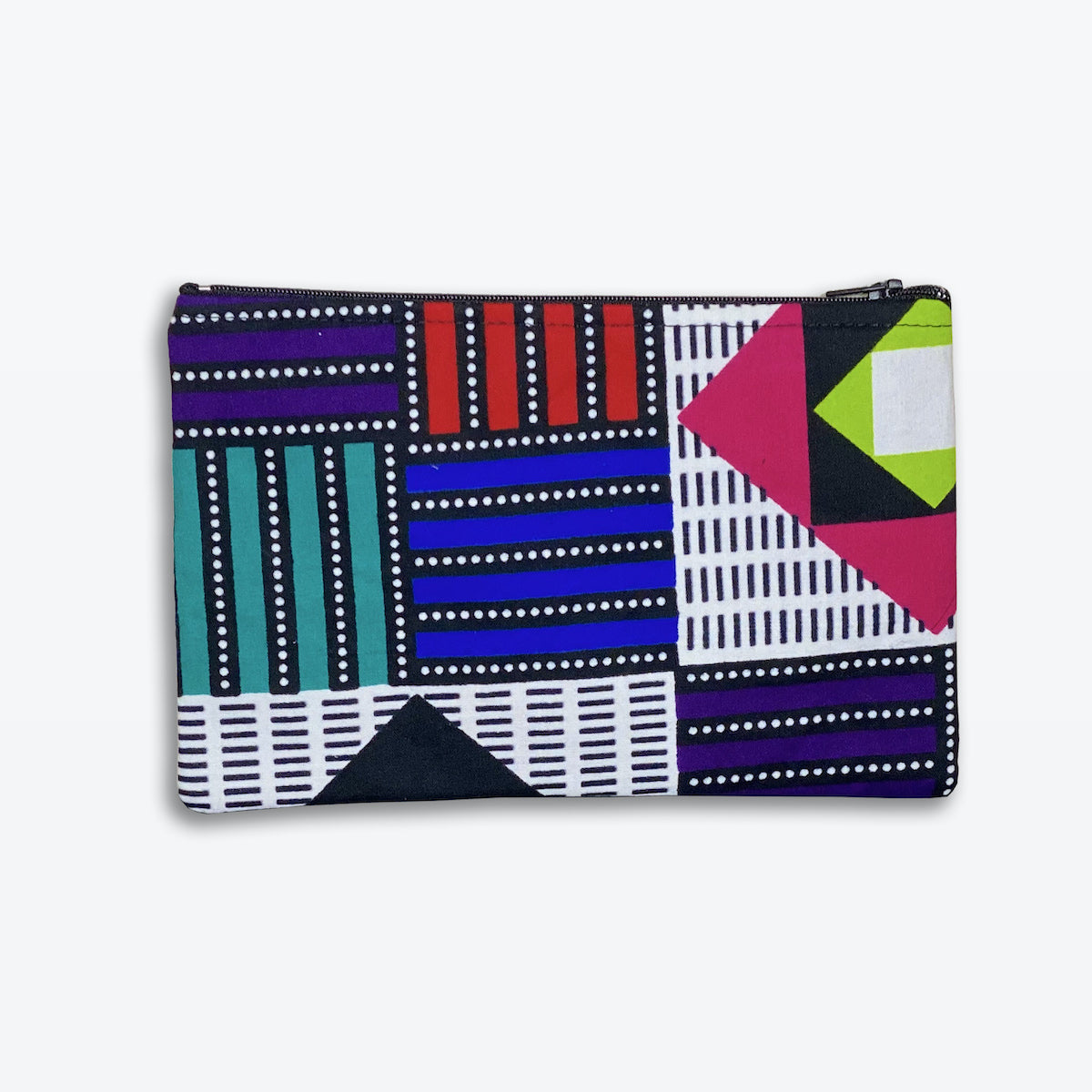 Colorful Black - Pochette en Wax