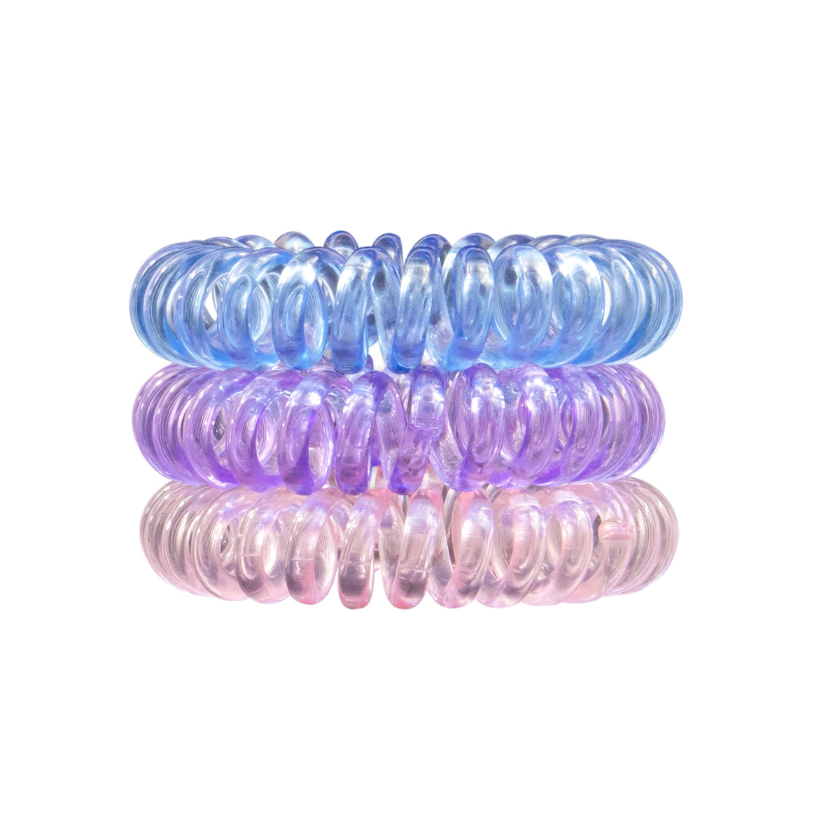 Les Secrets de Loly - Pineapple Ring Blue - Elastique invisible bleu (Lot de 3)
