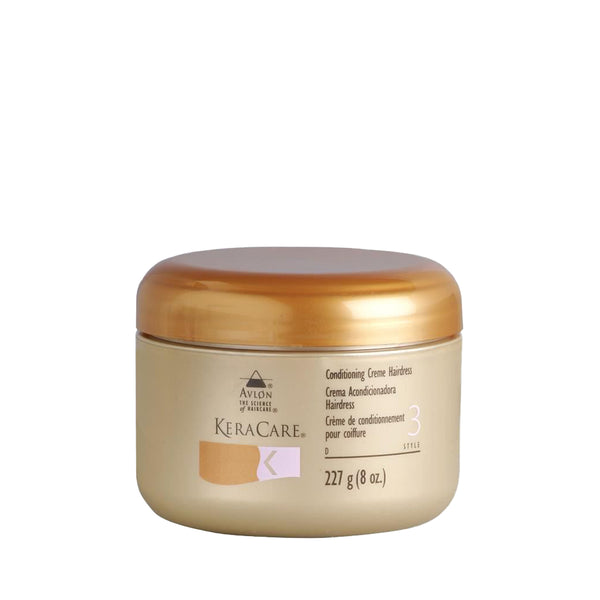 La Conditioning Creme Hairdress de Keracare coiffe, hydrate et donne de la brillance à vos cheveux. Ils seront protégés contre les effets négatifs de la chaleur.