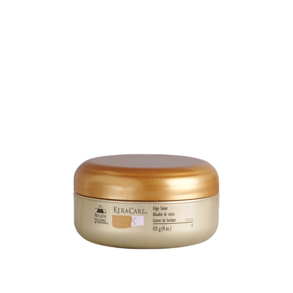 L'Edge Tamer de Keracare lisse parfaitement vos cheveux et fixe totalement vos baby hairs sans résidus même après plusieurs jours. Ce gel clair adouçit vos cheveux.