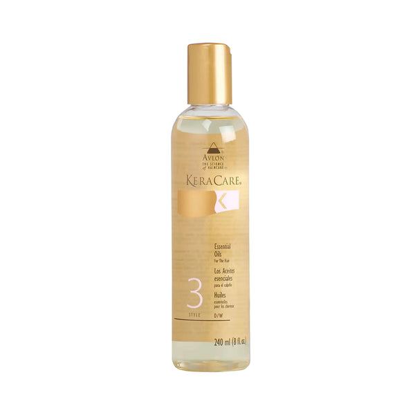 Essential Oils de Keracare est un mélange d'huiles très nourrissantes qui sont idéales sur cheveux secs et/ou fragilisés. Vos cheveux seront hydratants et brillants.